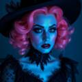 Witch with Pink Hair Costume